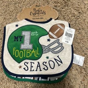 New in package football baby bibs!